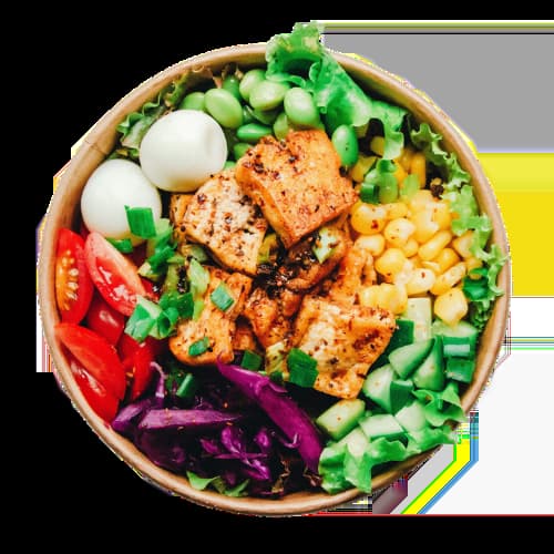 Delicious prepared meal